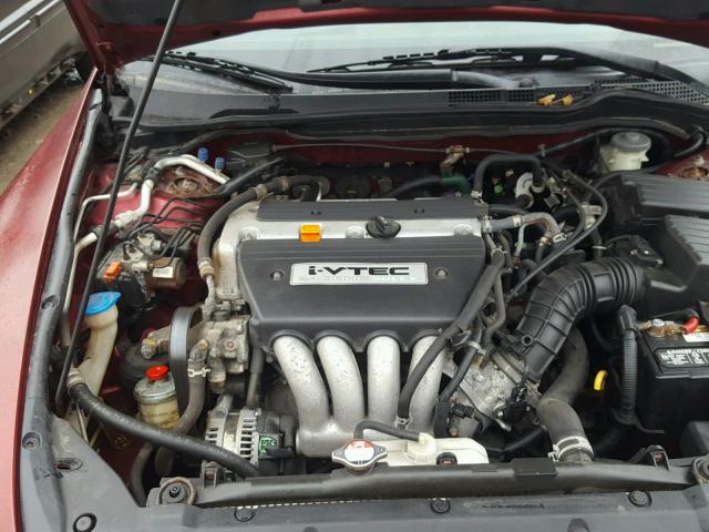 1HGCM56674A146049 - 2004 HONDA ACCORD EX MAROON photo 7