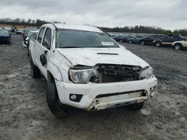 3TMLU4ENXDM105144 - 2013 TOYOTA TACOMA DOU WHITE photo 1