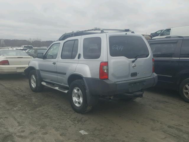 5N1ED28TX2C606214 - 2002 NISSAN XTERRA XE SILVER photo 3