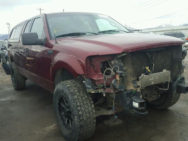 1FTPX14514NC05468 - 2004 FORD F150 MAROON photo 1