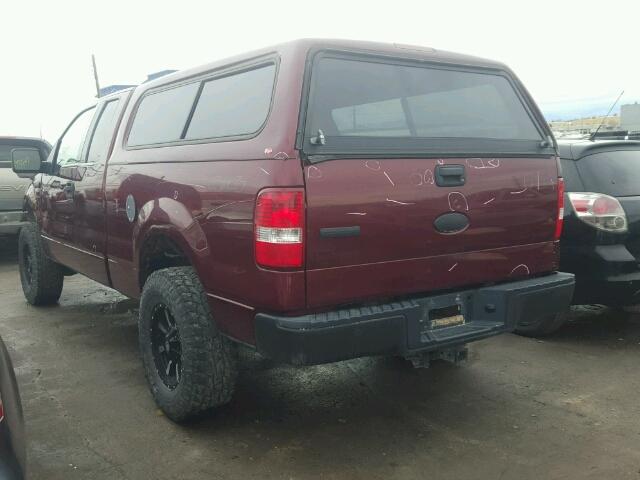 1FTPX14514NC05468 - 2004 FORD F150 MAROON photo 3