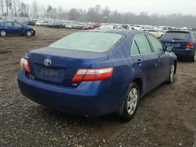 JTNBE46K173003861 - 2007 TOYOTA CAMRY NEW BLUE photo 4