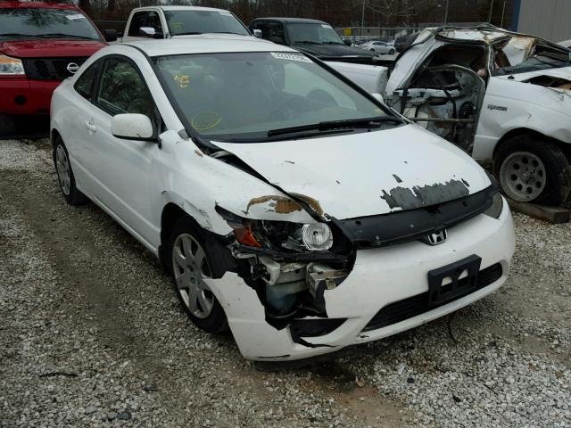 2HGFG12628H575609 - 2008 HONDA CIVIC LX WHITE photo 1