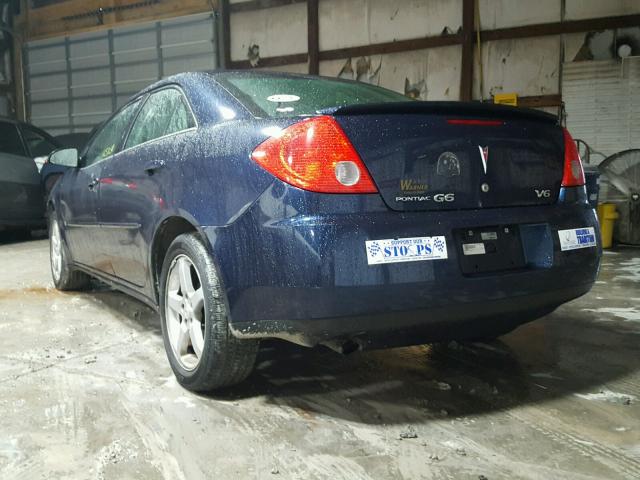 1G2ZG57N884302789 - 2008 PONTIAC G6 BASE BLUE photo 3