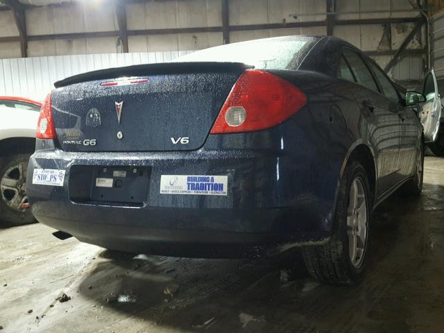 1G2ZG57N884302789 - 2008 PONTIAC G6 BASE BLUE photo 4