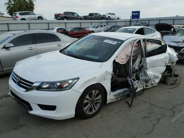 1HGCR2F3XEA195690 - 2014 HONDA ACCORD LX WHITE photo 2