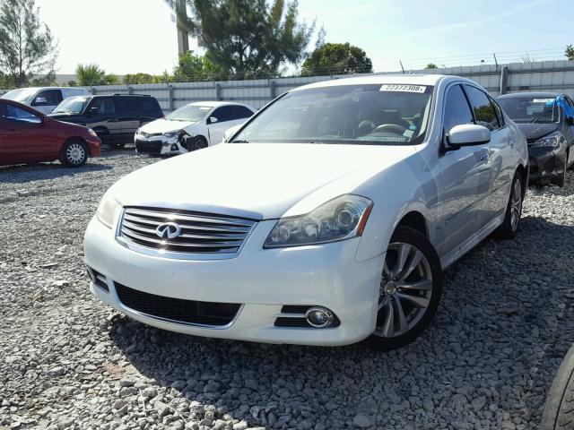 JNKBY01F48M551071 - 2008 INFINITI M45 WHITE photo 2