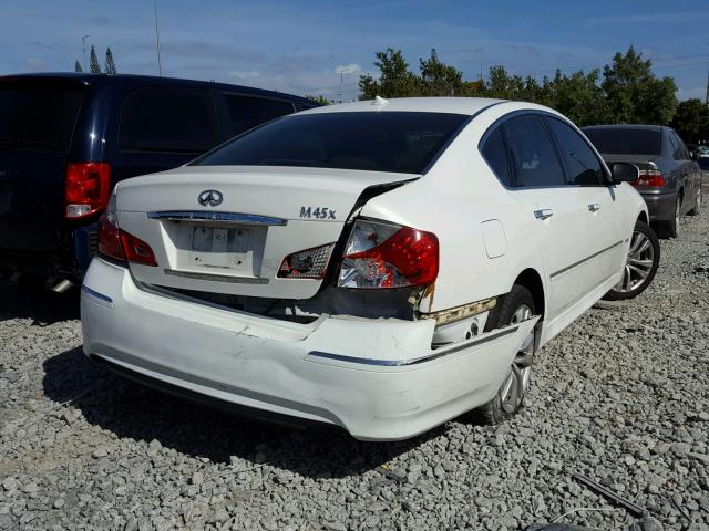 JNKBY01F48M551071 - 2008 INFINITI M45 WHITE photo 4