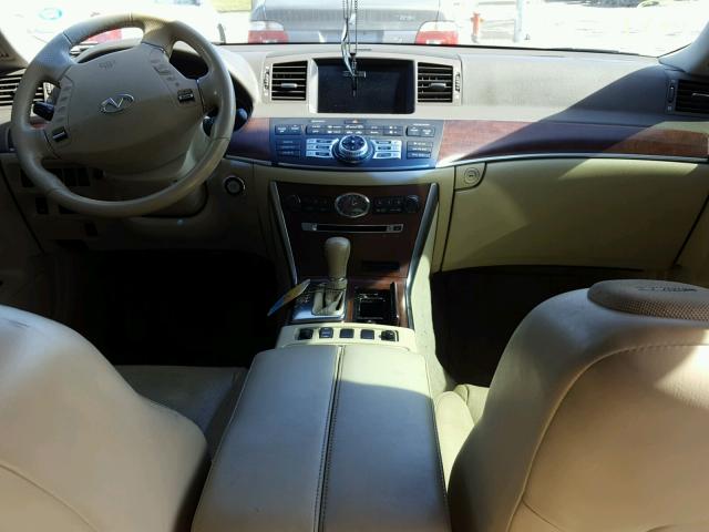 JNKBY01F48M551071 - 2008 INFINITI M45 WHITE photo 9