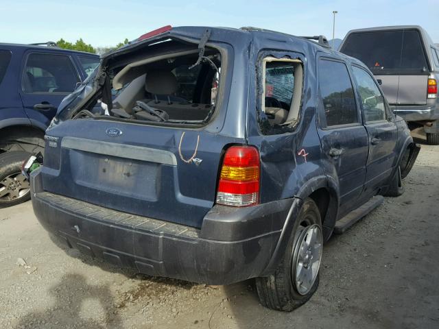 1FMYU03186KA74190 - 2006 FORD ESCAPE XLT BLUE photo 4