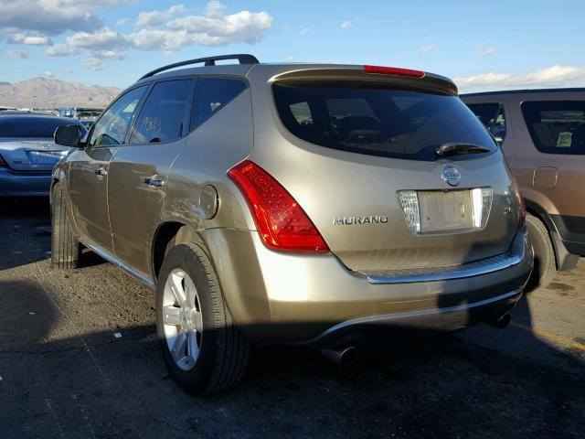 JN8AZ08T57W513085 - 2007 NISSAN MURANO SL GOLD photo 3