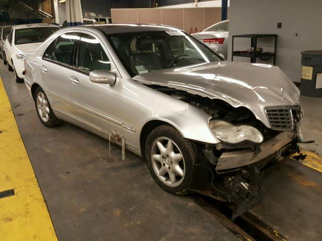 WDBRF81J54F444116 - 2004 MERCEDES-BENZ C 240 4MAT SILVER photo 1