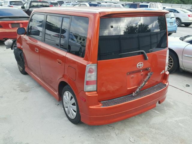 JTLKT324940162799 - 2004 TOYOTA SCION XB ORANGE photo 3