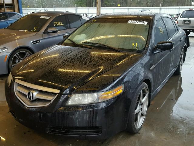 19UUA66244A012096 - 2004 ACURA TL BLACK photo 2