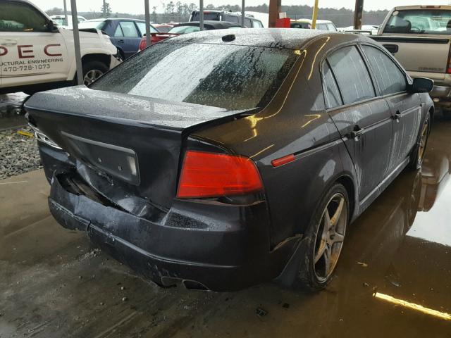 19UUA66244A012096 - 2004 ACURA TL BLACK photo 4