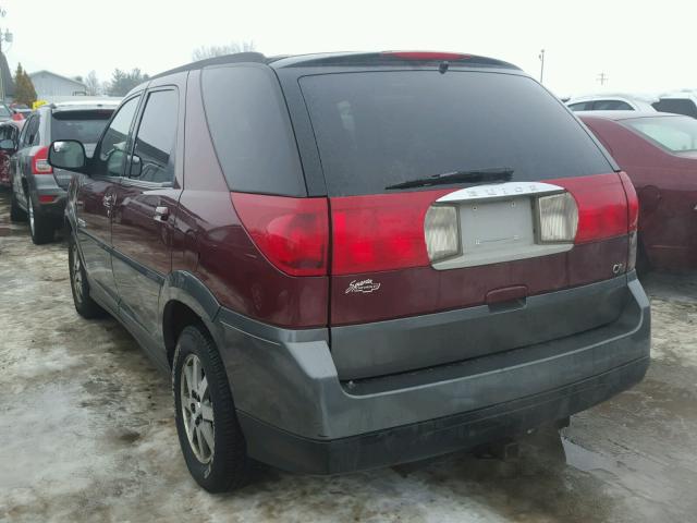 3G5DA03E92S565422 - 2002 BUICK RENDEZVOUS BURGUNDY photo 3