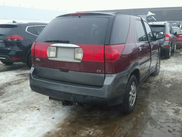 3G5DA03E92S565422 - 2002 BUICK RENDEZVOUS BURGUNDY photo 4