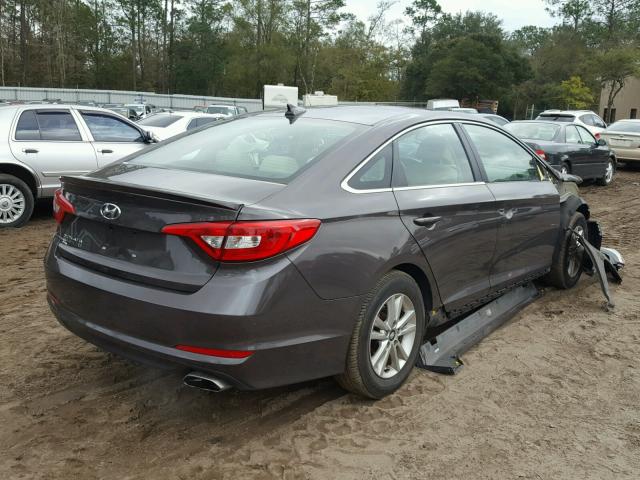 5NPE24AF5GH286080 - 2016 HYUNDAI SONATA SE BROWN photo 4