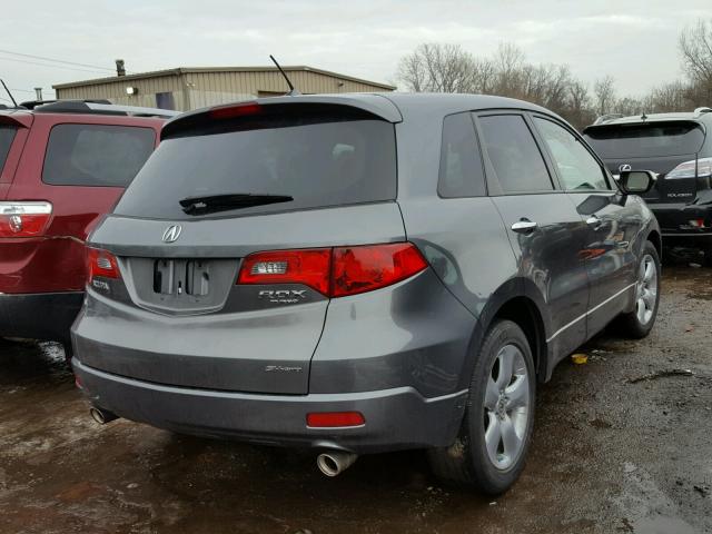 5J8TB182X8A004163 - 2008 ACURA RDX GRAY photo 4