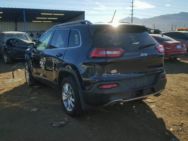 1C4PJMDS6EW256954 - 2014 JEEP CHEROKEE L BLUE photo 3