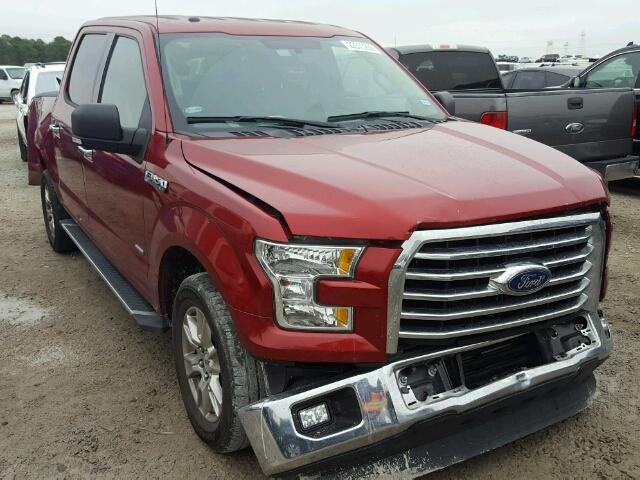 1FTEW1CPXFKF01638 - 2015 FORD F150 SUPER RED photo 1