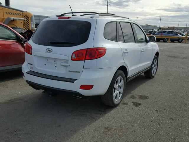 5NMSH13E79H332822 - 2009 HYUNDAI SANTA FE S WHITE photo 4