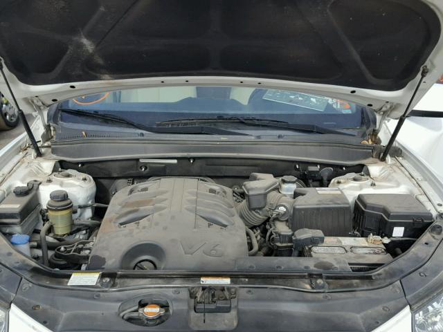 5NMSH13E79H332822 - 2009 HYUNDAI SANTA FE S WHITE photo 7
