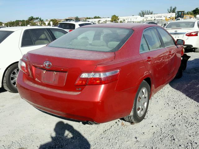 4T1BE46K07U099167 - 2007 TOYOTA CAMRY NEW RED photo 4