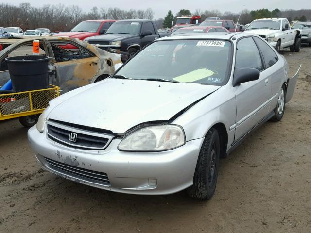 1HGEJ8241YL090563 - 2000 HONDA CIVIC EX SILVER photo 2