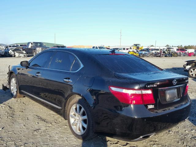 JTHGL46F685030318 - 2008 LEXUS LS 460L BLACK photo 3