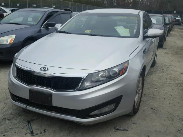 KNAGM4A76C5284552 - 2012 KIA OPTIMA LX SILVER photo 2