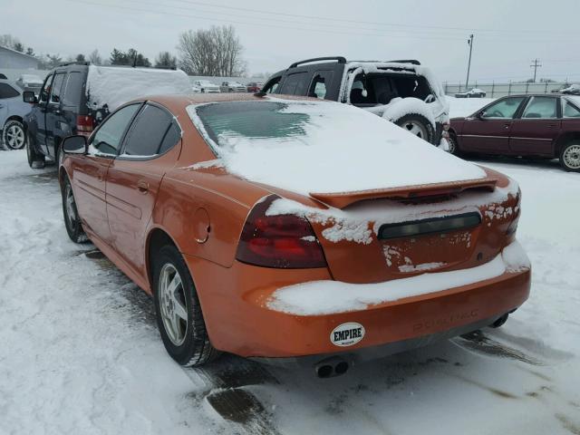 2G2WS522141128228 - 2004 PONTIAC GRAND PRIX ORANGE photo 3