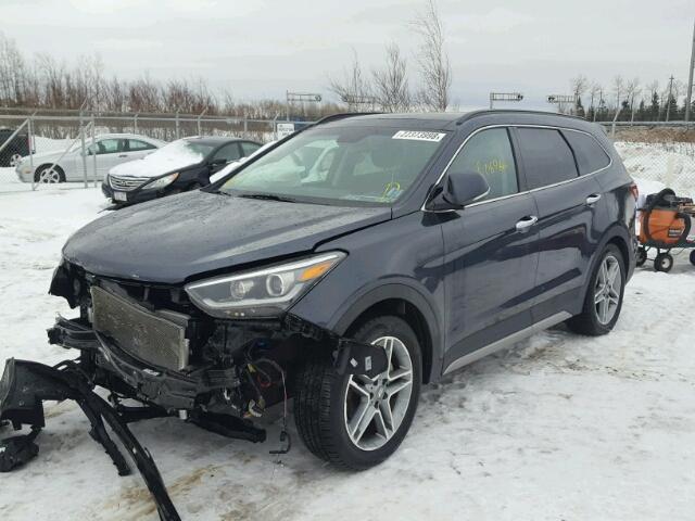 KM8SNDHF8HU247843 - 2017 HYUNDAI SANTA FE S GRAY photo 2