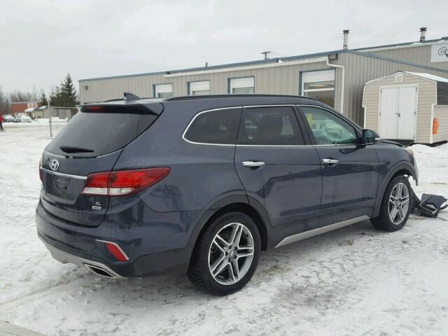 KM8SNDHF8HU247843 - 2017 HYUNDAI SANTA FE S GRAY photo 4