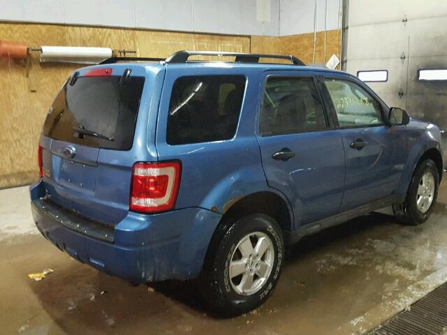 1FMCU03769KB22398 - 2009 FORD ESCAPE XLT BLUE photo 4