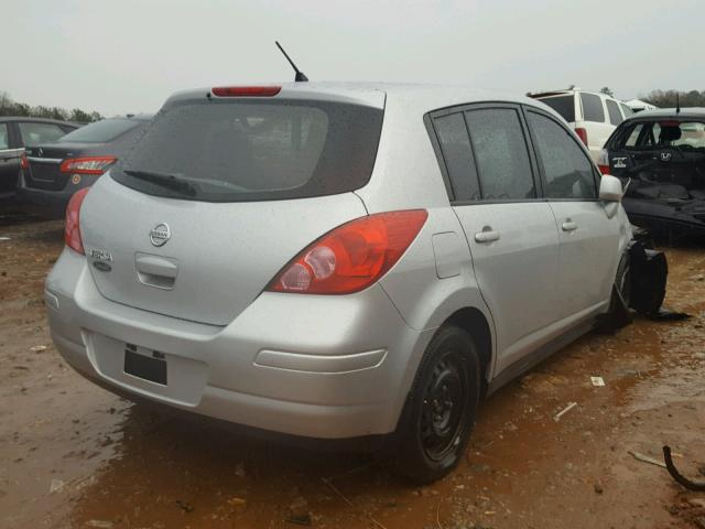 3N1BC1CP7BL517321 - 2011 NISSAN VERSA S SILVER photo 4