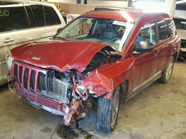 1J8FF57W97D234469 - 2007 JEEP COMPASS LI RED photo 2