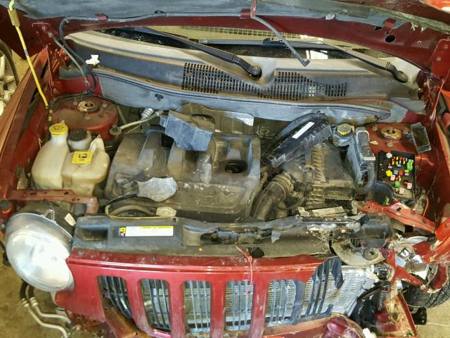 1J8FF57W97D234469 - 2007 JEEP COMPASS LI RED photo 7