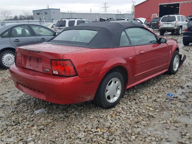 1FAFP4443YF241981 - 2000 FORD MUSTANG RED photo 4