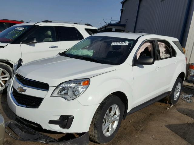 1GNALAEK4FZ126465 - 2015 CHEVROLET EQUINOX LS WHITE photo 2