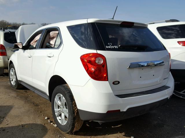 1GNALAEK4FZ126465 - 2015 CHEVROLET EQUINOX LS WHITE photo 3