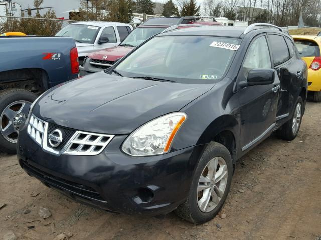 JN8AS5MVXDW624235 - 2013 NISSAN ROGUE S BLACK photo 2