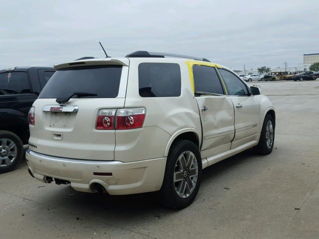 1GKKRTED9BJ314291 - 2011 GMC ACADIA DEN WHITE photo 4