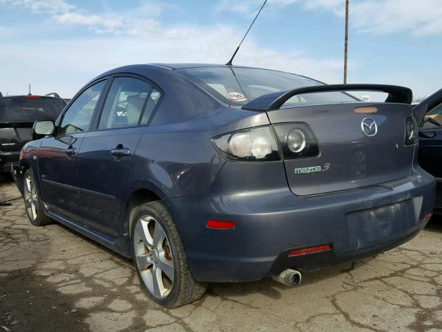 JM1BK324081117653 - 2008 MAZDA 3 S GRAY photo 3