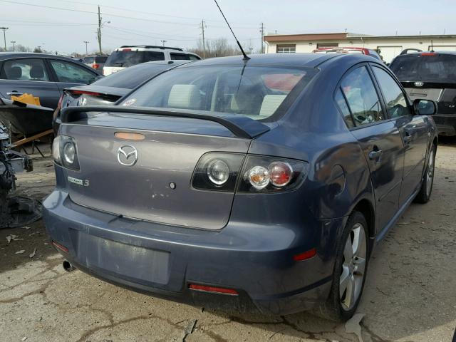 JM1BK324081117653 - 2008 MAZDA 3 S GRAY photo 4