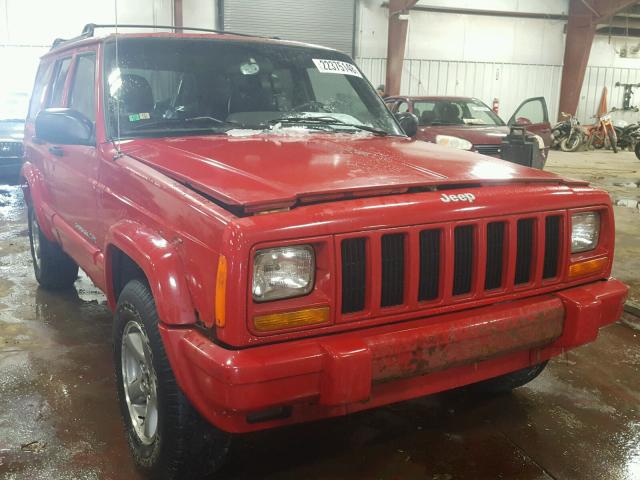 1J4FF68S6XL584294 - 1999 JEEP CHEROKEE S RED photo 1