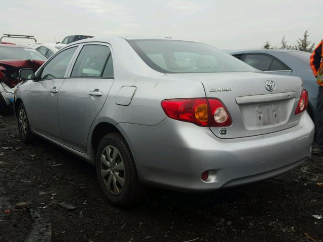 2T1BU4EE2AC518630 - 2010 TOYOTA COROLLA BA SILVER photo 3