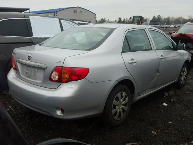 2T1BU4EE2AC518630 - 2010 TOYOTA COROLLA BA SILVER photo 4