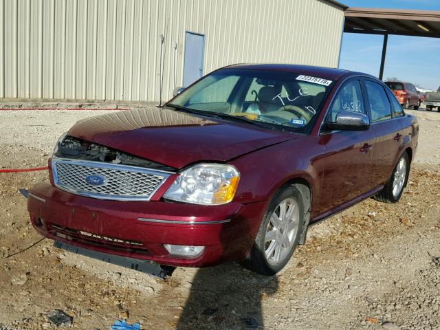 1FAFP25116G157108 - 2006 FORD FIVE HUNDR BURGUNDY photo 2