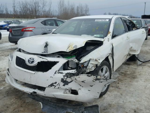 4T1BE46K49U899635 - 2009 TOYOTA CAMRY BASE WHITE photo 2